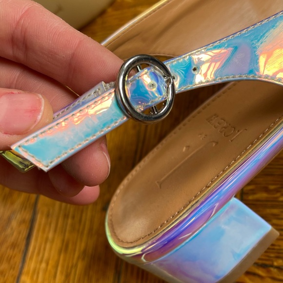 J. by J. Crew slip on kitten heels iridescent - Picture 6 of 9